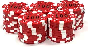 Amazon | カジノチップ 数字入り 【ばら売り50枚単位】 ポーカーチップ